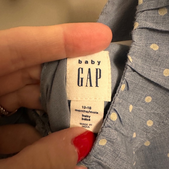 Blue Polka Dot Dress Size 12-18M worn once - Picture 3 of 3